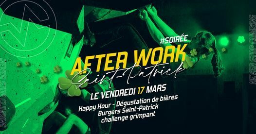Afterwork Saint-Patrick 17 mars à Vertical'Art Nantes