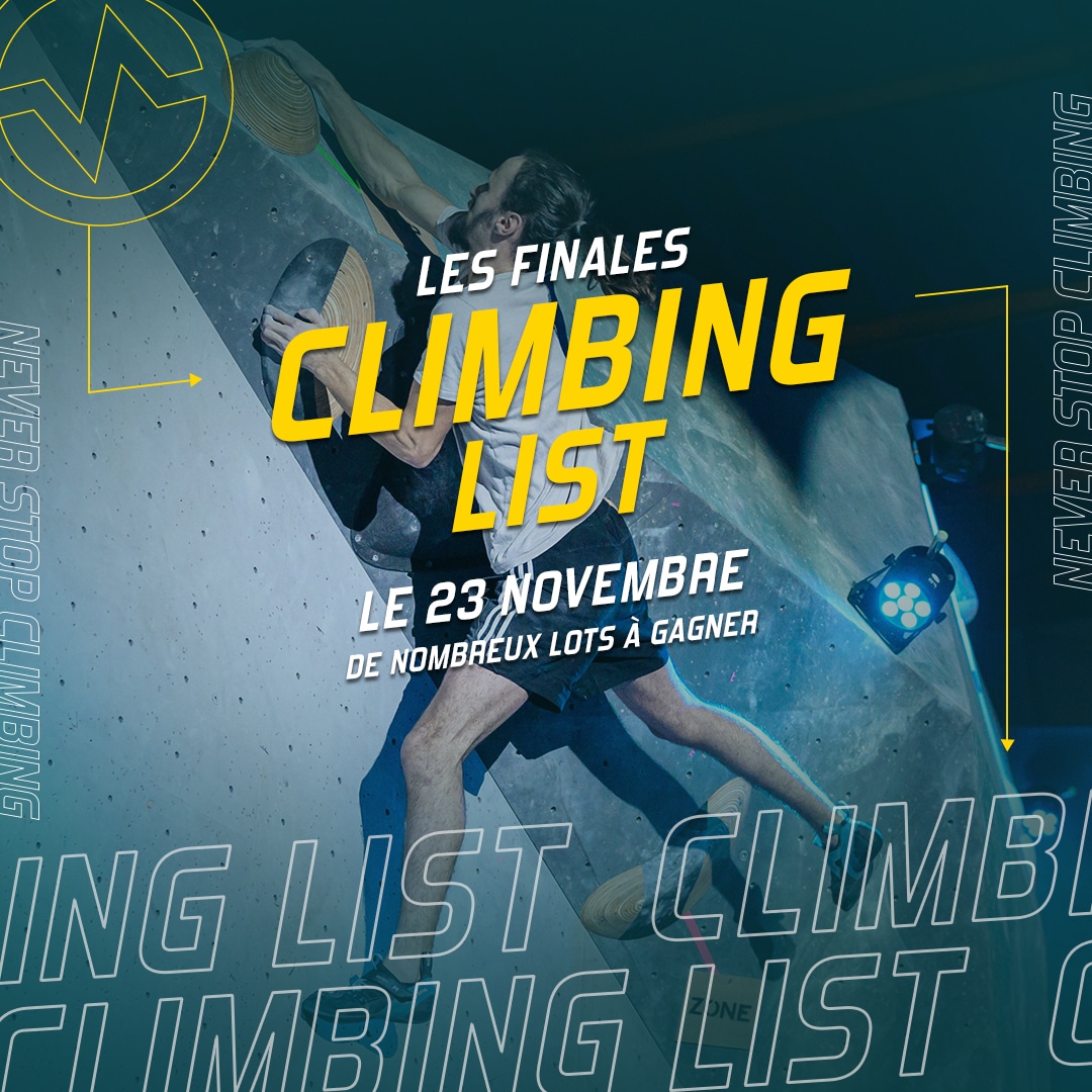 Finales Climbing List à Vertical'Art Nantes jeudi 23 novembre