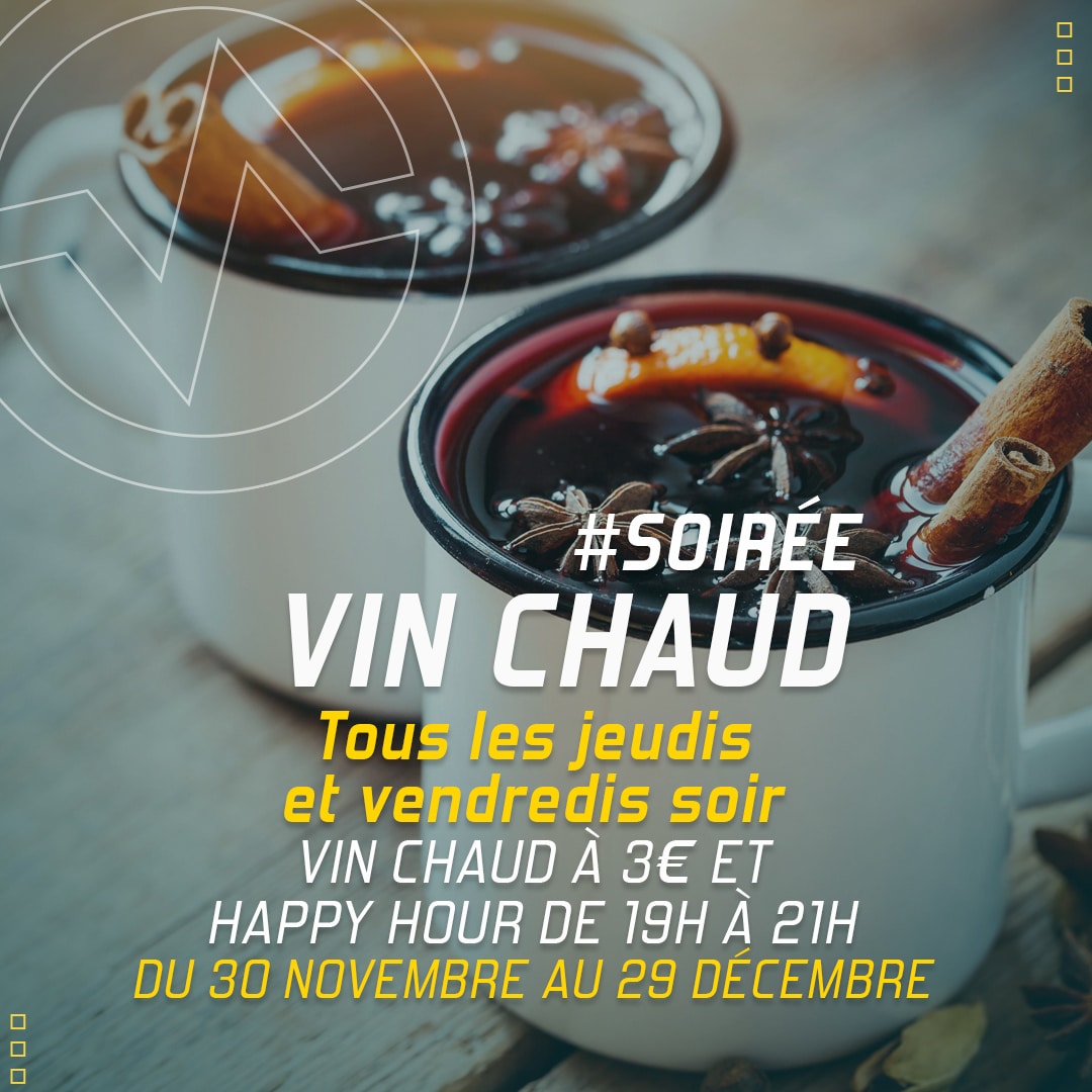 Soirées vin chaud & Happy Hour les jeudis et vendredis à Vertical'Art Nantes