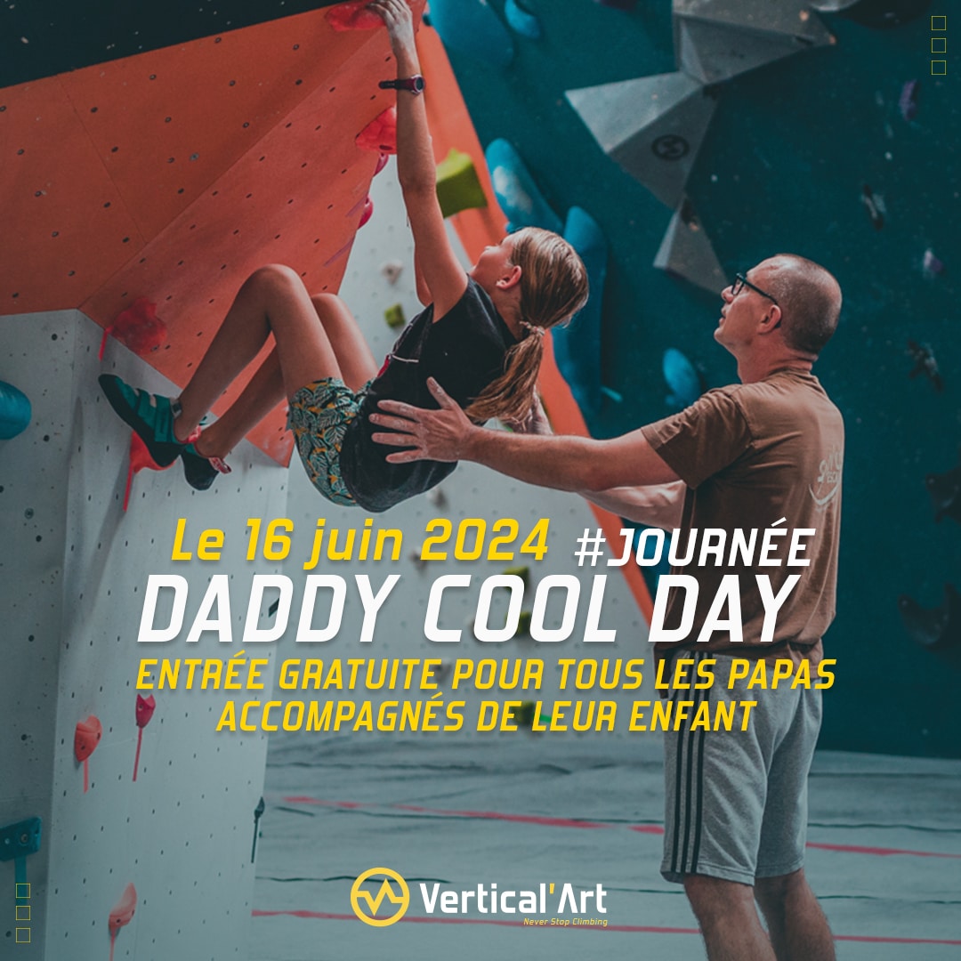 Fête des pères à Vertical'Art Nantes dimanche 16 juin, escalade gratuite pour les papas