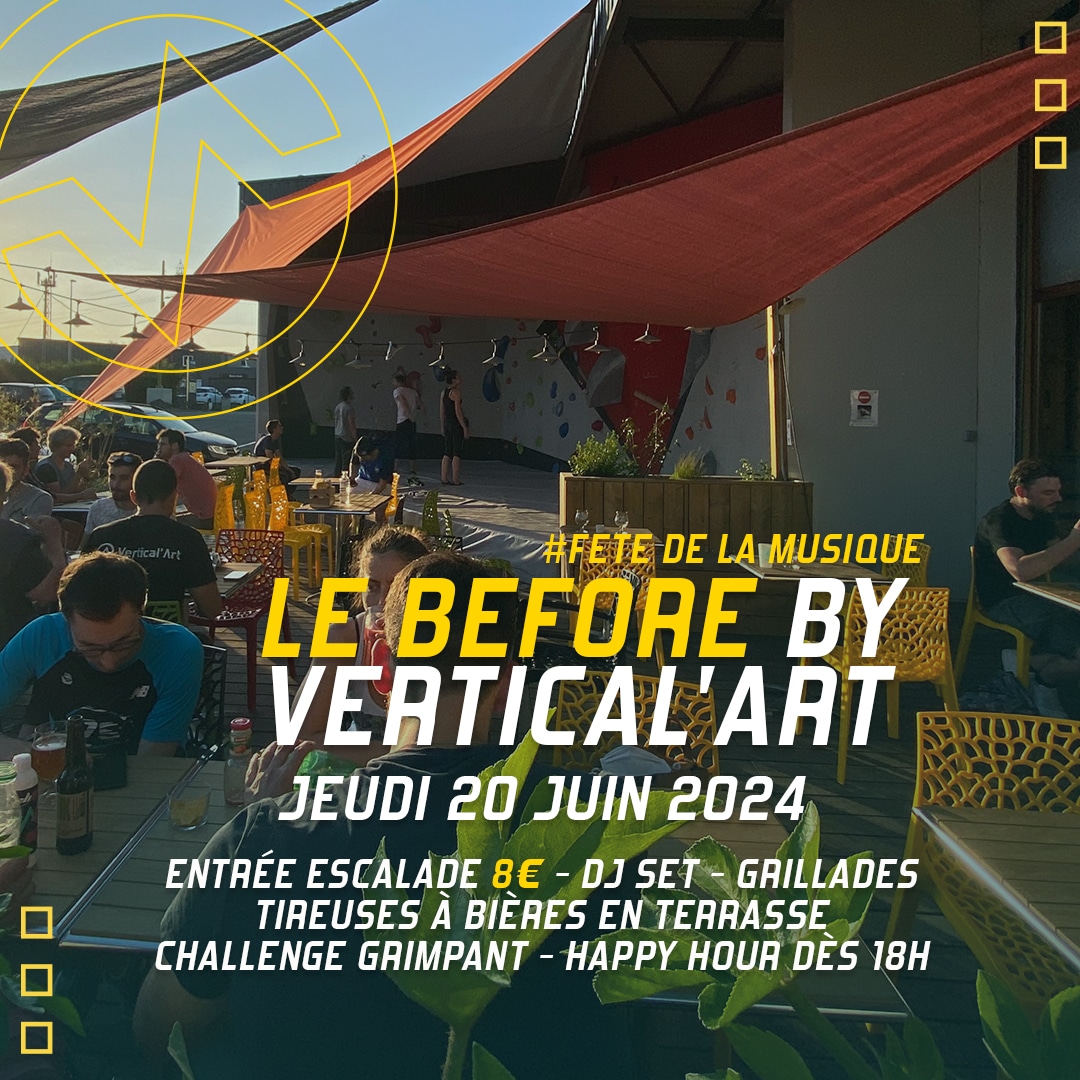 Soirée before & Fête de la musique jeudi 20 juin à Vertical'Art Nantes