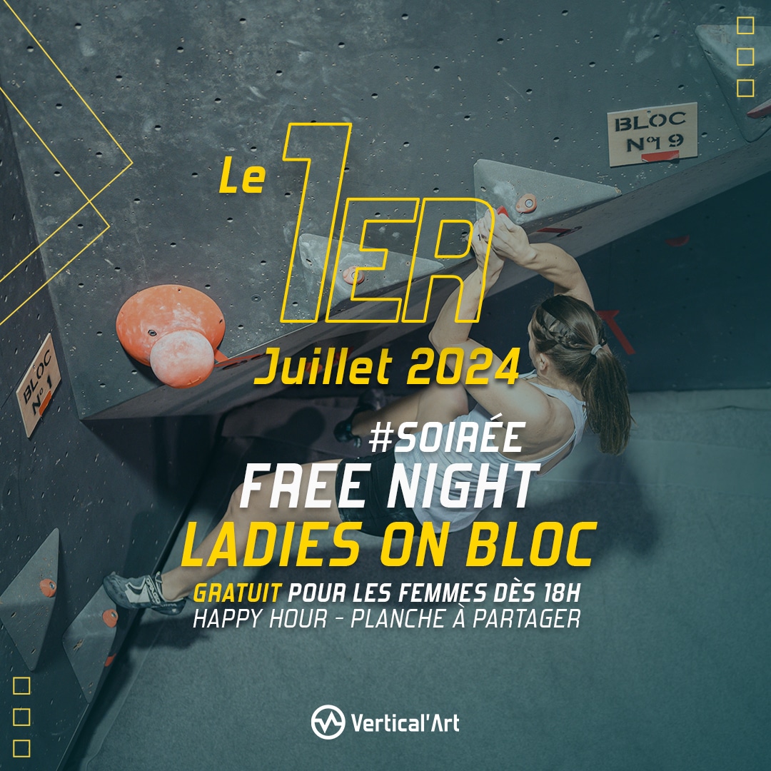 Free Night Women lundi 1er juillet : Escalade gratuite pour les femmes dès 18h