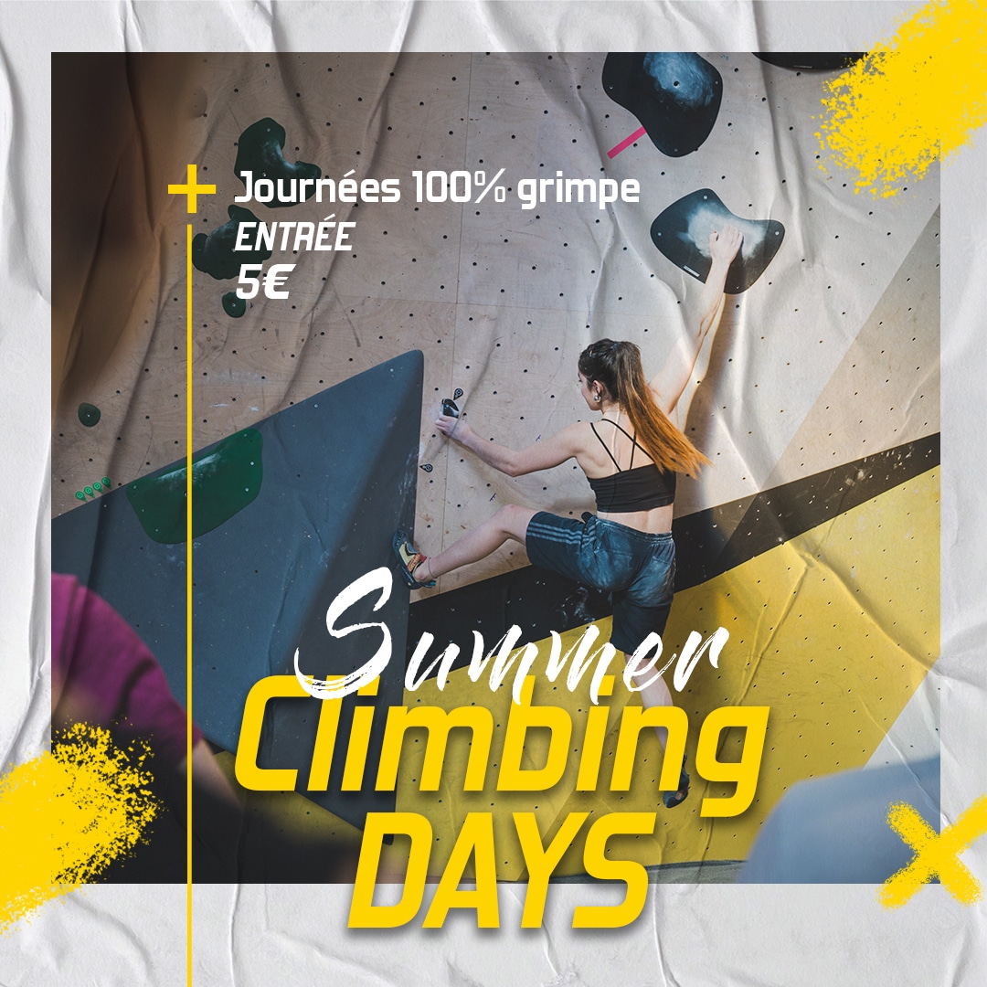 Summer Climbing Days à Vertical’Art Nantes, escalade à 5€ pour tous en juillet 2024
