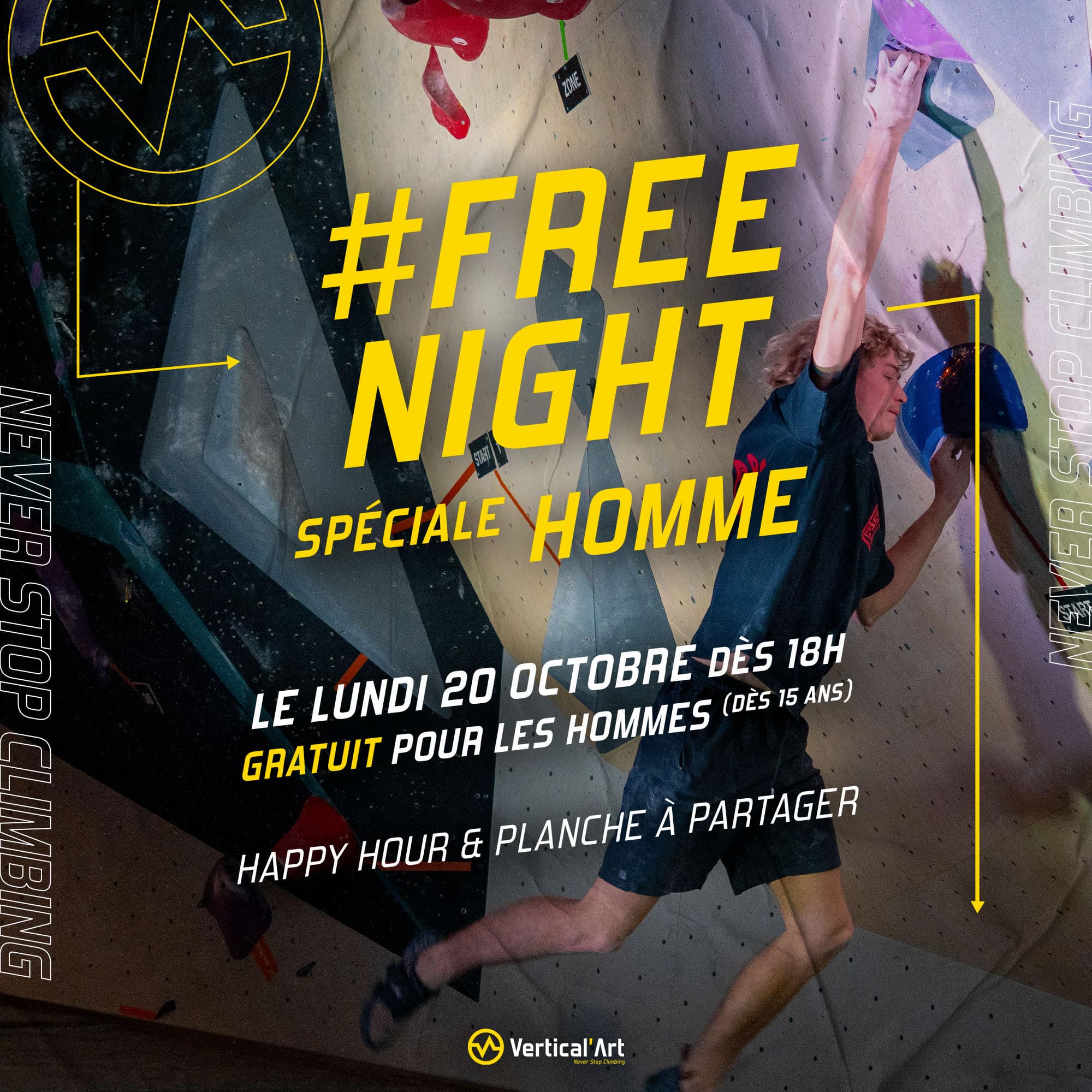 Photo FREE NIGHT HOMME à Nantes le lundi 20 octobre à partir de 18h, entrée gratuite